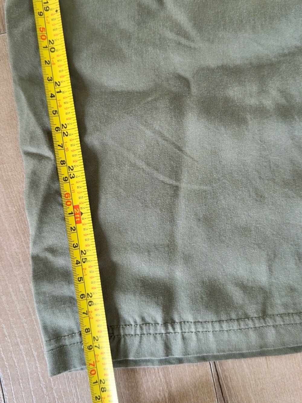 GREEN TWILL DRAWSTRING PANT SIZE M - Picture 7 of 11